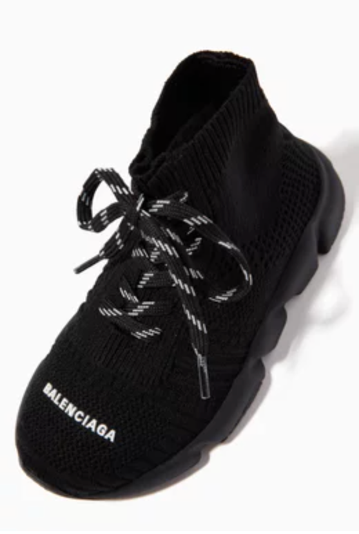 Balenciaga Lace Up Sneakers Black.